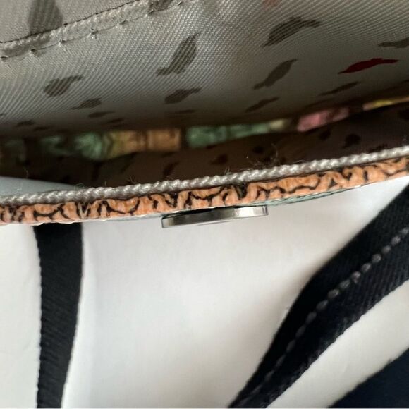 Sakroots Artist Circle Coated Canvas Peace Elephant Print Crossbody Bag Purse - Picture 8 of 16